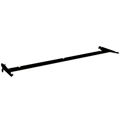 Traverse pour tablette verre L 65,5 cm - Ligne Store noir pas de 25 mm-2
