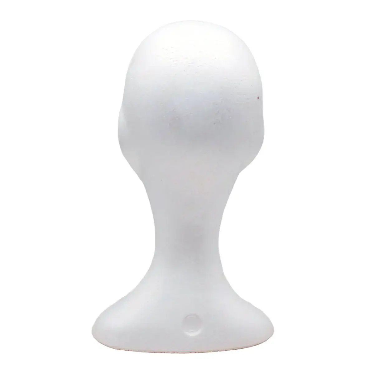Tête mannequin femme polystyrène H 34 cm - Tête pour perruque, chapeau - Blanc - Têtes-6
