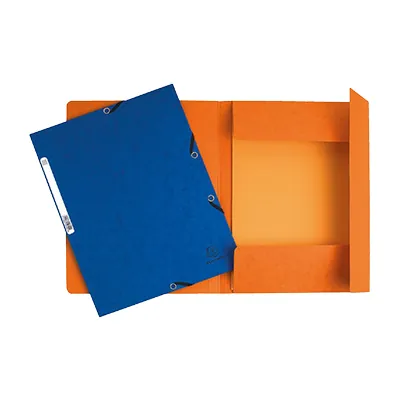 Chemise à élastiques 3 rabats cartonnée 24x32cm, coloris assortis - Chemises à élastique, Chemises dossier-2