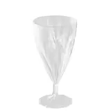 Verre à vin plastique réutilisable 15 cl - Verre à pied plastique - Lot de 6 - Gobelets plastique, Flûtes plastique, Verres à pied plastique