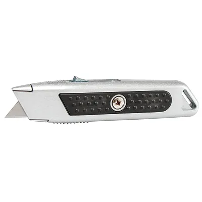 Cutter de sécurité avec système autobloquant lame 18 mm métal / caoutchouc - Cutters
