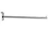 Bras droit pour fond rainuré L 40 cm métal chromé tube carré 17 x 17 mm - Échelles Wall