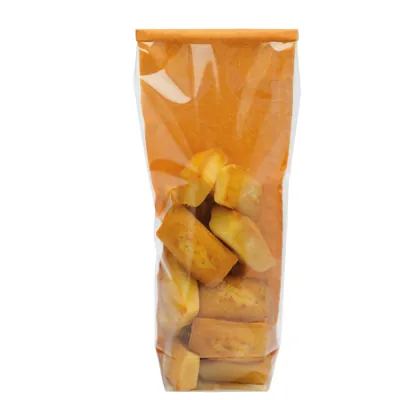 Sachet confiserie polypro toile de jute Orange fond PP 12 x 27,5 cm - Sachet bonbons - Lot de 100 - Sachets bonbon, Sachets confiserie-2