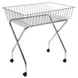 Bac soldeur sur pied métal chromé 95 x 65 x 95 cm - Soldeur corbeille - Bac de fouille - Bacs soldeurs, Bacs de fouille