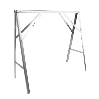 Tréteau acier pliable renforcé 90 x H 80 cm pour claie étalage de marché - Tables de marché, étals de marché
