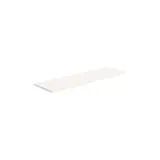 Tablette droite bois mélaminé chant PVC 100 x 30 cm ép. 18 mm - Blanc - Lot de 2 - Tablettes bois pour Ligne Store
