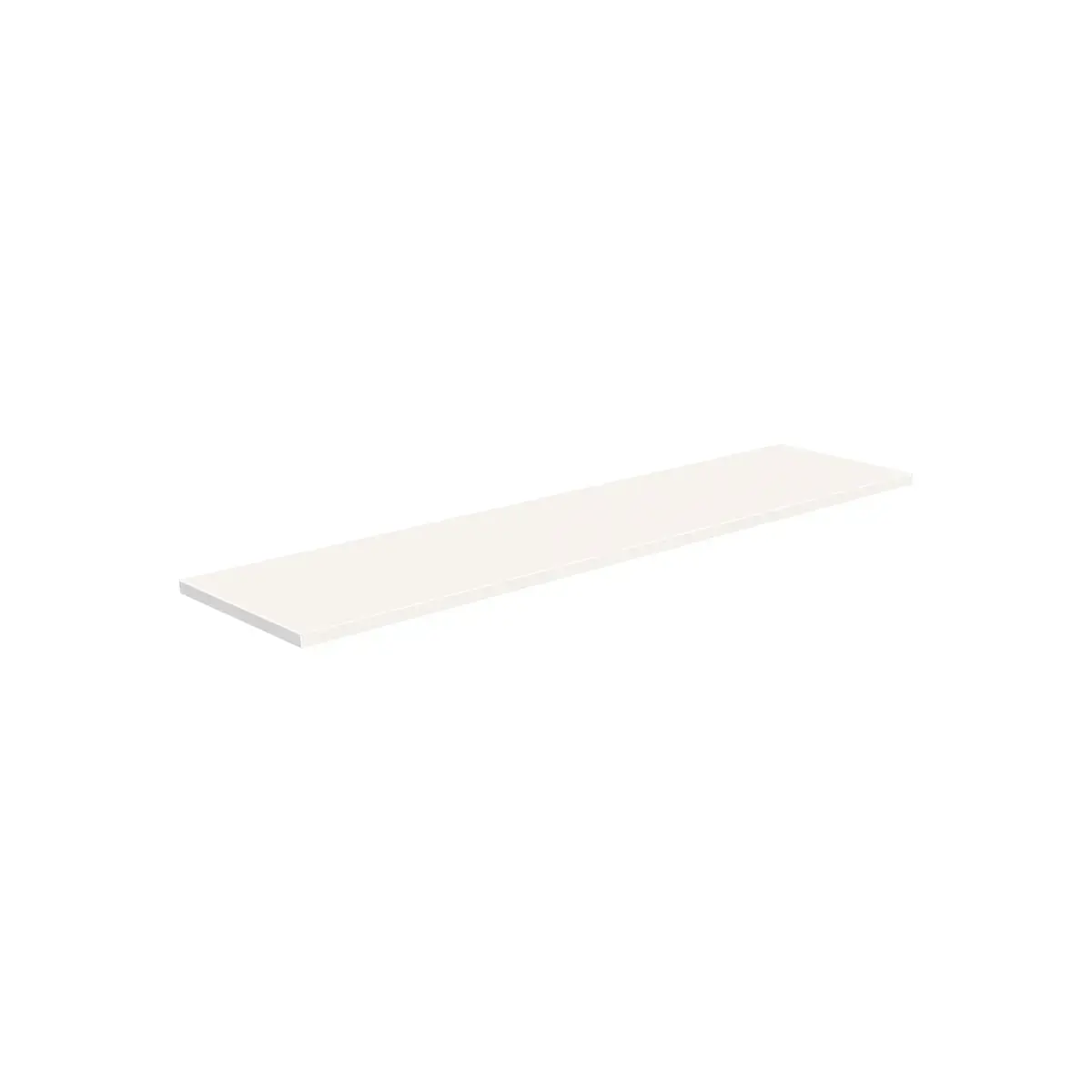 Tablette droite bois mélaminé chant PVC 120 x 30 cm ép. 18 mm - Blanc - Lot de 2 - Tablettes Bois mélaminé