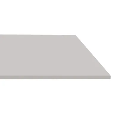 Tablette droite bois mélaminé chant PVC 100 x 30 cm ép. 18 mm - Gris clair - Lot de 2 - Tablettes Bois mélaminé