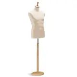 Mannequin couture homme - buste couture homme, taille 44, pied tripode, beige - Bustes mannequins hommes