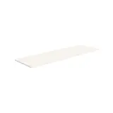 Tablette droite bois mélaminé 126 x 40 cm ép. 19 mm, chants droits - Blanc - Lot de 2 - Tablettes Bois mélaminé