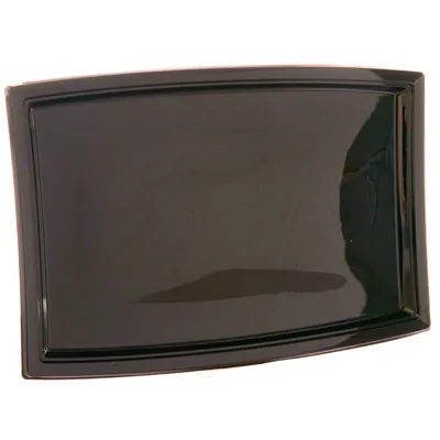 Plateau traiteur plastique noir 46 x 31 cm - Plateau buffet - Plateau terrine - Lot de 3 - Plateaux de service, Plats jetables
