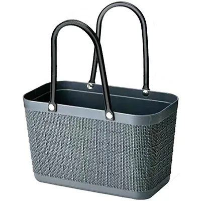 Panier libre-service gris anthracite 8 litres - Paniers magasin