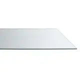 Tablette transparente verre trempé pour rayonnage magasin 40 x 30 cm, ép. 6 mm - Lot de 2 - Tablettes Verre