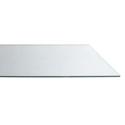 Tablette transparente verre trempé pour rayonnage magasin 40 x 40 cm, ép. 6 mm - Lot de 2 - Tablettes Verre