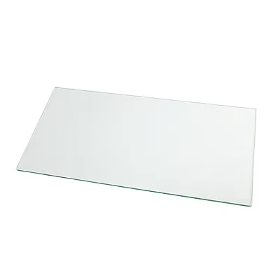 Tablette transparente verre trempé pour rayonnage magasin 60 x 30 cm, ép. 6 mm - Verre clair - Lot de 2 - Tablettes Verre