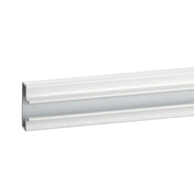 Profil aluminium - Insert aluminium pour panneau rainuré L 120 cm blanc laqué - Profils aluminium