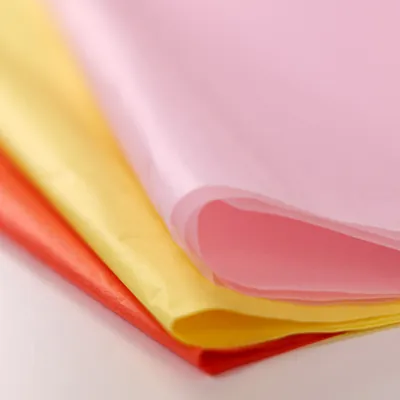 Papier de soie jaune 17 g/m² 50 x 75 cm, 240 feuilles - Papiers de soie-2