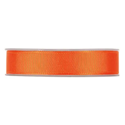 Ruban gros grain orange 25 mm x 20 m coton - Rubans cadeaux, Rubans tissu, Cordons
