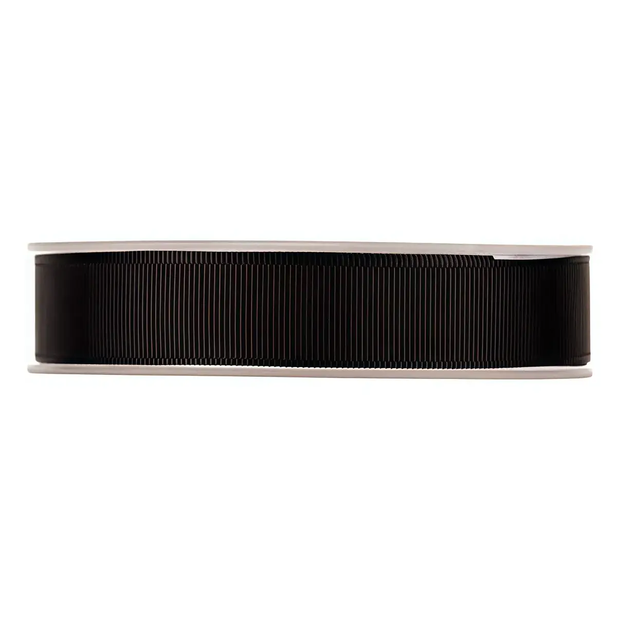 Ruban gros grain noir 25 mm x 20 m coton - Rubans tissu, Cordons