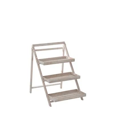 Étagère inclinée en bois 3 niveaux 50 x 61 x 71 cm - Étagère magasin - Étagères magasins, Présentoirs bois