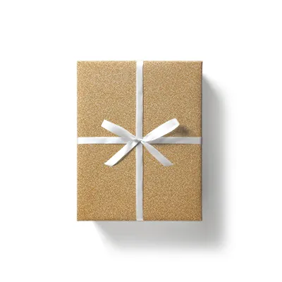 Papier cadeau or pailleté couché 70 cm x 25 m 90g/m² - Papiers cadeaux à effets-2