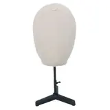 Tête homme vintage lin/fibre de verre ø 20 x H 38 cm - Têtes