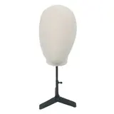 Tête femme vintage lin / fibre de verre H 38 cm - Lin - Têtes
