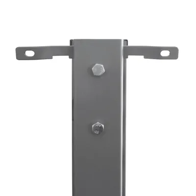 Fixation sur montant pour panneau bois - Ligne Store gris métallisé pas de 50 mm-2