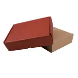Boîte carton réversible brun / rouge 27,6 + 20,7 x 7 cm - Carton d'expédition - Lot de 20 - Cartons d'expédition, Boîtes carton