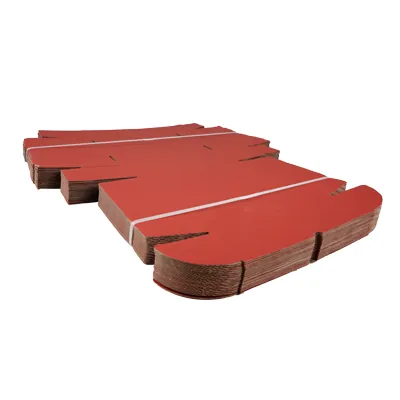 Boîte carton réversible brun / rouge 32 + 33 x 10,5 cm - Carton d'expédition - Lot de 20 - Boites cadeaux carton pliables-2
