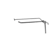 Broche simple avec tige T pour présentoir grille L 10 cm x ø 4 mm Métal gris martelé - Lot de 10 - Tiges et Bras pour grilles