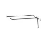 Broche simple avec tige T pour présentoir grille L 20 cm x ø 4 mm Métal gris martelé - Lot de 10 - Tiges et Bras pour grilles