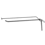 Broche simple avec tige T pour présentoir grille L 30 cm x ø 4 mm Métal gris martelé - Lot de 10 - Tiges et Bras pour grilles