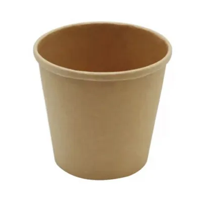 Pot à soupe carton kraft avec revêtement 818 ml ø 11,5 x ø 9,3 x 11 cm - Pot carton - Lot de 25 - Bols et pots en carton et kraft