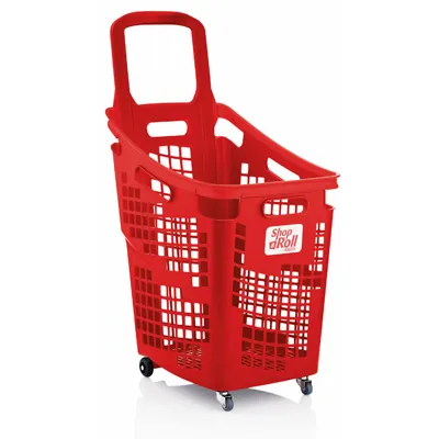 Panier libre-service à roulettes - Paniers magasin