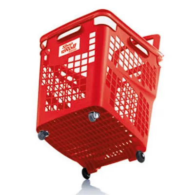 Panier libre-service à roulettes - Paniers magasin-3