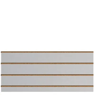 Panneau rainuré Gris clair, entraxe 15 cm - Ligne Memphis