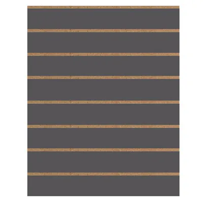 Panneau rainuré Anthracite, entraxe 15 cm - Fonds rainurés Ligne Store