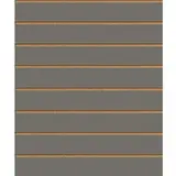 Panneau rainuré Anthracite, entraxe 15 cm - Ligne Crémawall