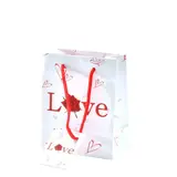 Sac cadeau papier pelliculé Love 11 x 6,2 x 13,7 cm - Sac Saint Valentin - Lot de 20 - Sacs cadeaux Saint-Valentin, Pochettes cadeaux Saint-Valentin