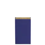 Pochette cadeau kraft vergé bleu marine 12 x 4,5 x 19,5 cm - Sachet kraft - Lot de 250 - Pochettes cadeaux fête des pères