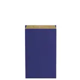 Pochette cadeau kraft vergé bleu marine 15 x 9 x 26 cm - Sachet kraft - Lot de 250 - Pochettes cadeaux fête des pères