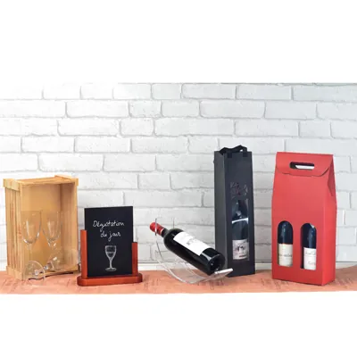 Lot de 2 caisses en bois ajourées - Caisse en bois-3