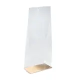 Sachet transparent fond carton or / argent 16 x 8 x 42 cm OPPC 35µ - Sachet confiserie - Sachet bonbons - Lot de 100 - Sachets bonbon, Sachets confiserie
