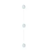 Guirlande boules plumes 100 cm Blanc - Déco Saint Valentin - Plumes