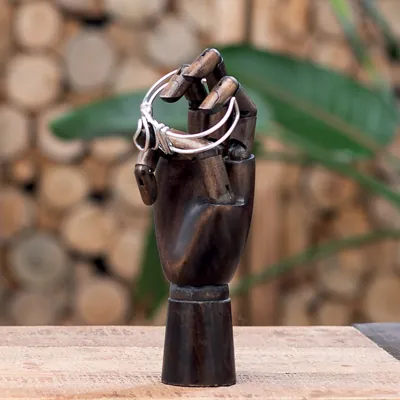 Main femme articulée - Présentoirs mains bijoux-3