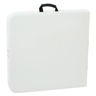 Table pliante portable plastique HDPE blanc 122 x 61 x 62 à 74 cm - Table pliable - Table de réception - Tables pliantes, Tables traiteur-2