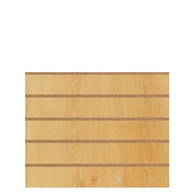 Panneau rainuré Hêtre Naturel, entraxe 15 cm - Ligne Memphis