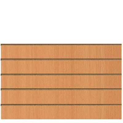Panneau rainuré Hêtre Naturel, entraxe 15 cm - Ligne Memphis
