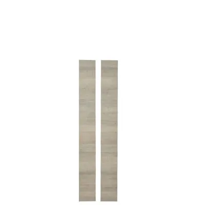 Joues de finition pour petite bibliothèque chêne authentique gris 18 x 1,9 x 135 cm - Ligne Global